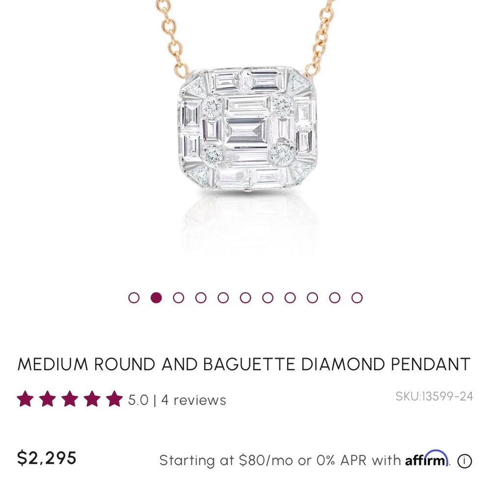 Nicole Rose Jewelry 14K Gold and Diamond 💎 Pendant Necklace